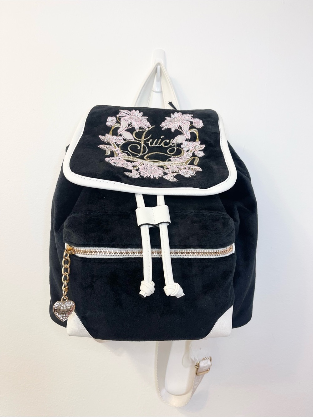 Juicy Couture Falling For Juicy Velour Backpack NWT